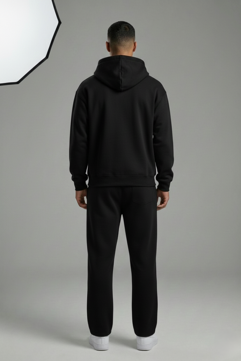 Cozy Men's Black Tracksuit